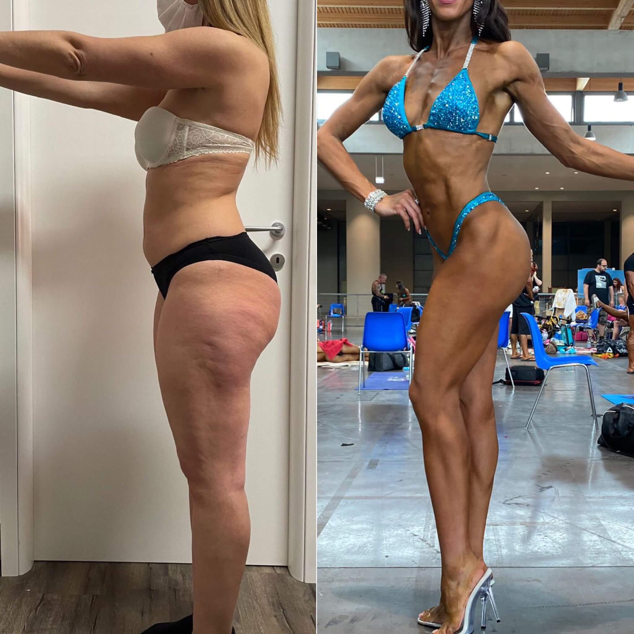Personal Trainer per donne a Verona e provincia - foto prima/dopo cliente